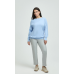 Xandres - ANISSA 29366-01-4311 - Licht blauwe trui met asymmetrisch ribdetail Xandres - ANISSA 29366-01-4311 - Licht blauwe trui met asymmetrisch ribdetail